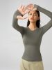 New Quick-Dry Long Sleeve Top for Women Seamless Breathable Running &amp; Yoga Shirt