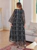 Muslim Women's Dress Middle Eastern Abaya Dubai Arabic Embroidery Long Robe SMT131