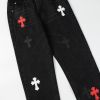 Crome Miami Limited Edition Color-Patch Light Wash Denim Pants of