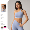 Asymmetric Strap Sports Bra - Cross-Back Fitness Tank DWX008