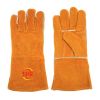 Snellsafety Welding Gloves Cow Split Leather Soldering Gloves 14 Inch Welder Work Gloves