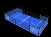 Wind-proof padel court