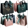 2025 Luxury Customized Branded Logo Luxury Black Paper Apparel Packaging Gift Shopping Bag Paperbag