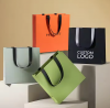 Manufacturer Custom Personalized Printed Gold Foil Logo Luxury Black Gift Bags Shopping Cardboard Paper Bags