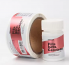 Custom Full Color Printing Glossy Silver PET Adhesive Labels Luxury Waterproof Vinyl Foil Sticker for Medical