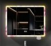 Smart Starry Sky Mirror Cabinet - Thickened Storage Integrated Aluminum Bathroom Mirror with Separate Arc - shaped Intelligent Defogging Function