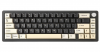 YUNZII AL66 Wireless Mechanical Keyboard,Full Aluminum CNC,65% Knob Control,Bluetooth/2.4G/Wired,Hot Swappable Pre-lubed Switches,Gasket Mounted RGB for Win/Mac(Milk Switch, Black)