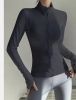 Slim-fit Joker Wool Sports Jacket Stand-neck Long Sleeve Yoga ClothingWool Sports Jacket Stand-neck Long Sleeve Yoga Clothing