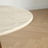 2025 Top Sale MDF Veneered Oak Round Dining Table with Cheap Wooden Dining Table