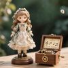 Retro Vaporwave Music Box Doll
