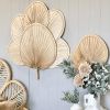 Natural Palm Leaf Handfan