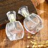 High end high-end crystal glass transparent perfume sub bottled cosmetics packaging spray bottle bayonet bare bottle