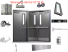 Hospital Fire Rated Door Commercial Building Fire Rated Door High Quality Steel Fire Proof Doors