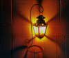 Decorative Hanging Metal Candle Lantern with Stand