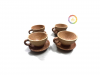 Coconut Wooden tea cup Handmade Natural Coconut Wood Material for Tea Drinking and Kitchenware Supply from Vietnam