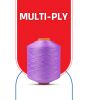 Multi-ply polyester yarn