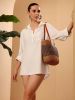 White Cotton Embroider...