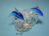 Handmade Glass Dolphines