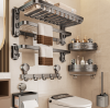 Bathroom towel rack, t...