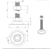 Fixed Non-Swivel Level...