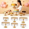 6 PCS Gold Cake Stand ...