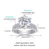 5ct Round Moissanite E...