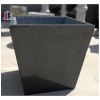 Large tapered granite planters, stone flower pot