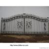 2012 china factory hand hammered wrought iron driveway gate