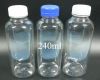 Food grade pet plastic round juice bottle plastic water bottles 240ml 360ml PET juice bottle