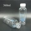 Food grade pet plastic round juice bottle plastic water bottles 240ml 360ml PET juice bottle