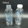 Food grade pet plastic round juice bottle plastic water bottles 240ml 360ml PET juice bottle