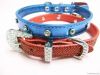 new design leather dog collar, durable dog collar with metal buckle