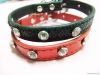 new design leather dog collar, durable dog collar with metal buckle