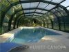 Clear Polycarbonate &amp; Aluminum Swimming Pool Cover, Vertical Retractable Swimming Pool Cover with Aluminium Alloy Frame