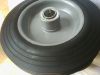 Solid rubber wheel