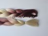 folded length 24 inch extra long ombre kanekalon jumbo braid synthetic hair