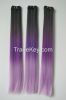 2015 popular ombro synthetic hair weft three tone color synthetic hair weft