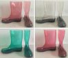 Hot sell women rain boots, Fashion Transparent ladies boots, VogueTransparent Lady boots, New Style Female rain boots