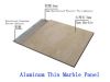 Aluminum backed stone panel