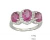 Oval Ruby with Diamond...