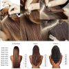 7pcs/set Clip-in hair remy Human Hair Extensions #01