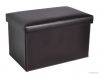 faux leather ottoman