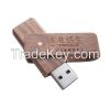 FDW21 Hot-selling Swivel Bamboo USB Flash Drive