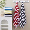 32 Yarns 100% Cotton Striped Beach Towel High End Swimming Fancy Bath Towel