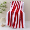 32 Yarns 100% Cotton Striped Beach Towel High End Swimming Fancy Bath Towel