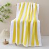 32 Yarns 100% Cotton Striped Beach Towel High End Swimming Fancy Bath Towel