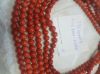 beads round red coral ...