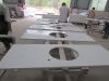 Chinese Fine Grained White Quartz Countertops Vanity 