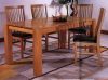 Solid oak table and ch...