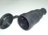 rubber plug and socket
